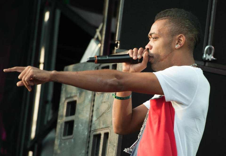 BIRMINGHAM, UNITED KINGDOM - AUGUST 31: Wiley performs on stage on Day 1 of Fusion Festival 2013 at Cofton Park on August 31, 2013 in Birmingham, England. (Photo by Ollie Millington/Redferns via Getty Images)