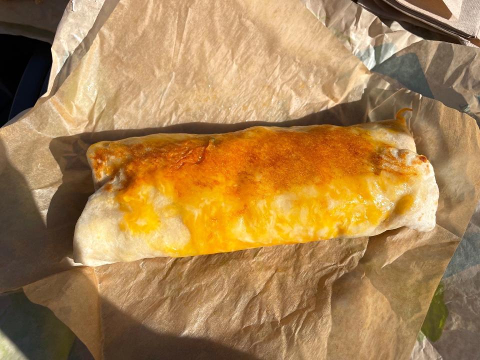 Grilled Cheese Steak Burrito at Taco Bell Pacifica