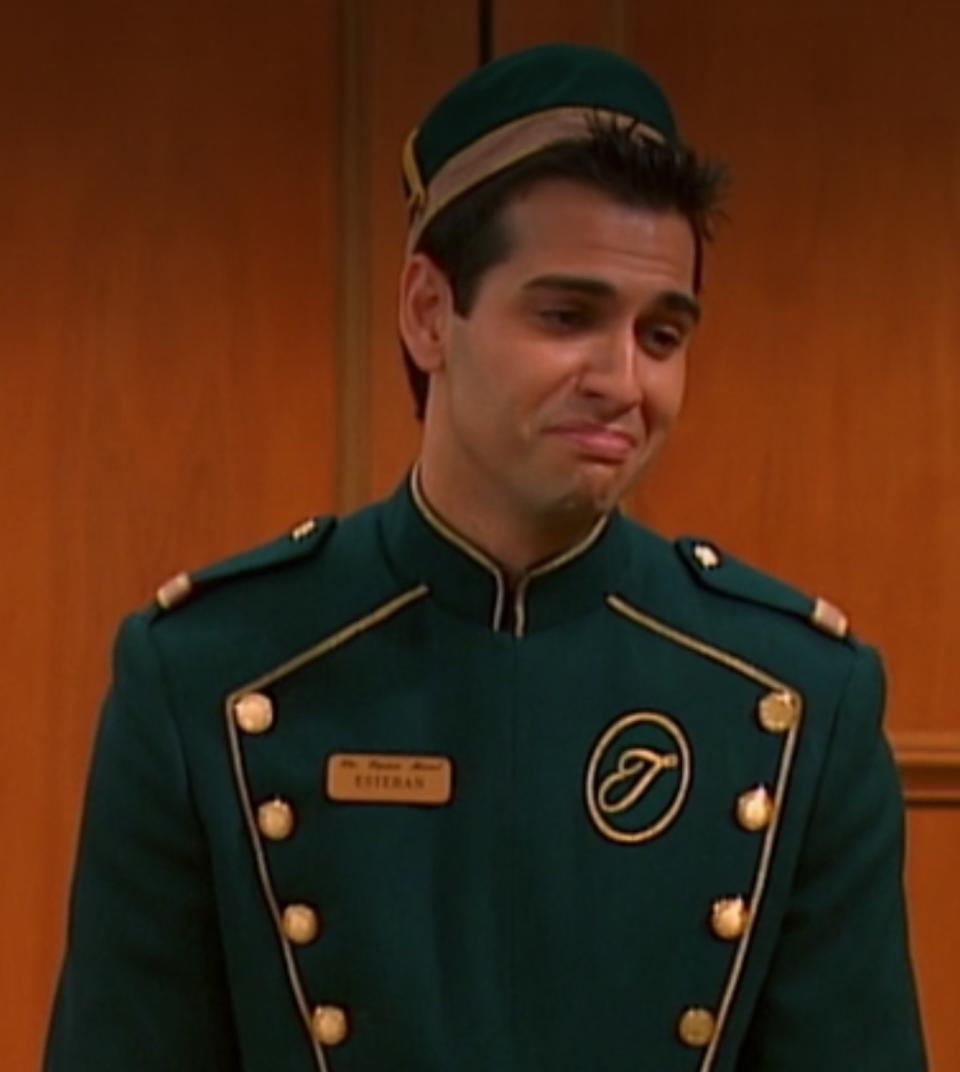 Adrian R'Mante as his character, Esteban, speaks to Zack and Cody in "The Suite Life of Zack & Cody" episode, "To Catch a Thief"