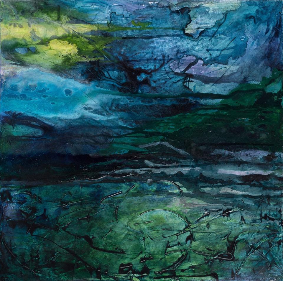 "Immersed" Acrylic on Canvas by Emily Karasavvas