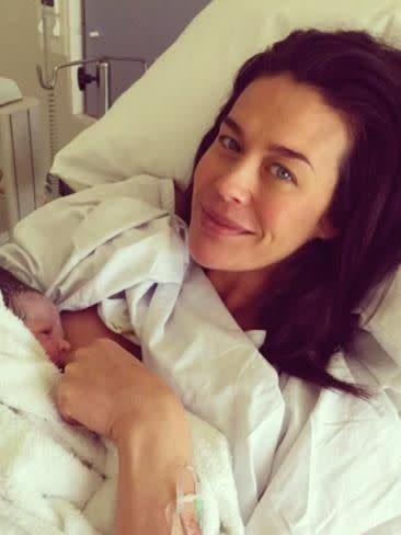 Megan Gale welcomed a baby girl last week. She has now revealed her name on Instagram. Photo: Instagram/Megan Gale