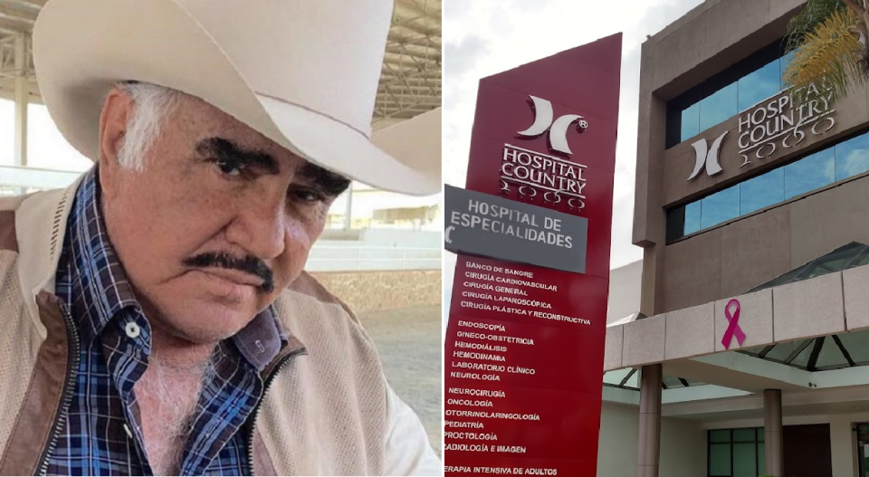 Vicente Fernández ( Agencia México) y Hospital Century 2000 (Cortesía)