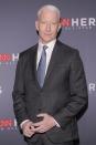 <p>Cooper says in his 30s he was salt and pepper and now at 52, he can't find the pepper anymore. Even though most know the TV personality for his silver style, he <a href="https://people.com/style/anderson-cooper-is-an-unwilling-silver-fox-i-wish-i-still-had-brown-hair/" rel="nofollow noopener" target="_blank" data-ylk="slk:says he misses his brown hair;elm:context_link;itc:0;sec:content-canvas" class="link ">says he misses his brown hair</a>.</p>