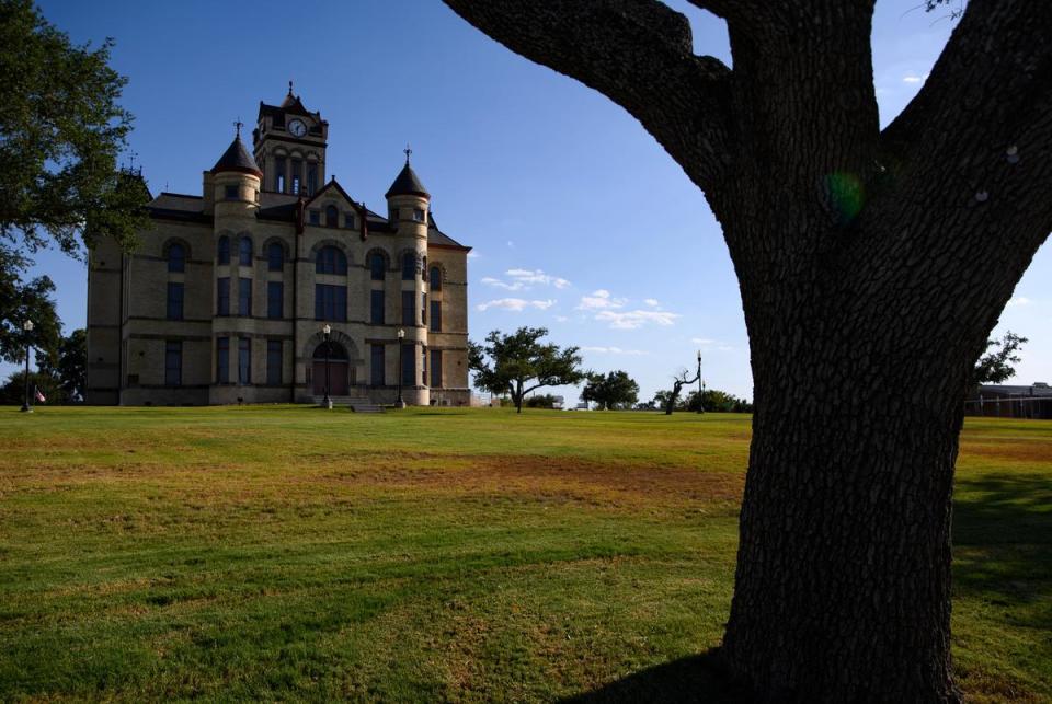 The Karnes County Courthouse is seen pictured Thursday, Aug. 17, 2023 in Karnes City.