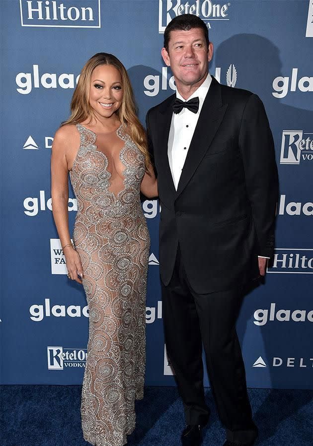 Mariah and James in happier times. Source: Getty