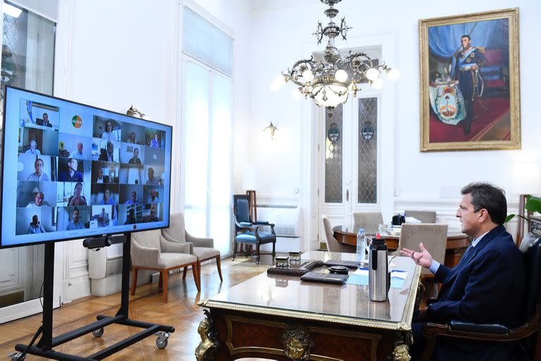 El presidente de la Cámara de Diputados, Sergio Massa, en el Consejo de las Américas