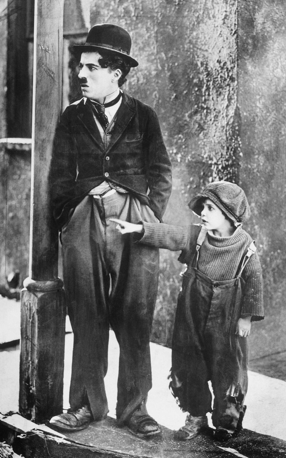 Charlie Chaplin and Jackie Coogan in The Kid - Bettmann