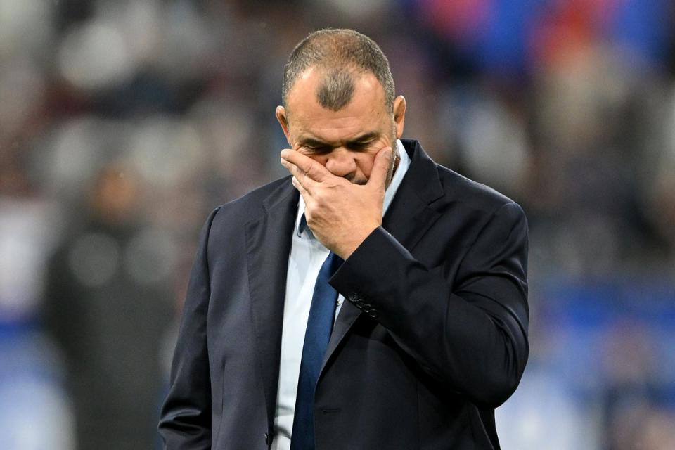 Michael Cheika led Argentina to a World Cup semi-final but they were trounced by New Zealand  (Getty Images)