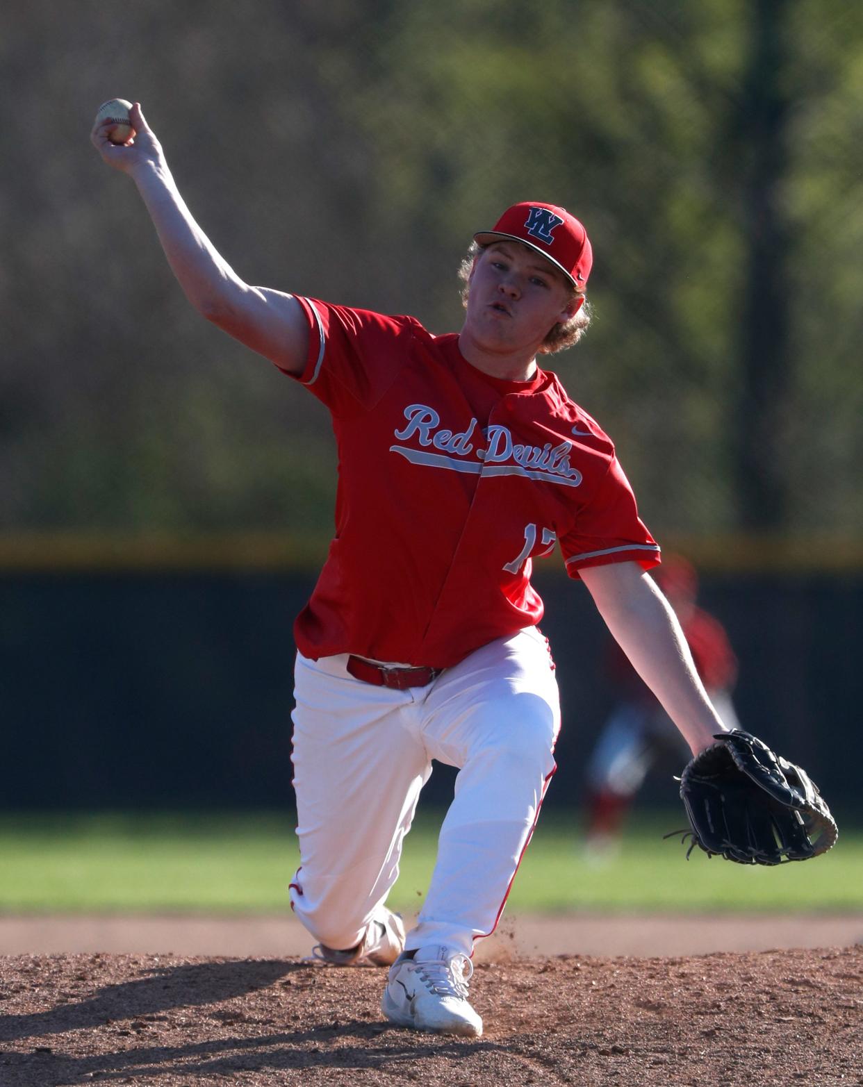 West Lafayette senior Camden Proctor went 1-for-3 at the plate and pitched two scoreless inning to rally the Red Devils to an improbably comeback victory over Delphi 14-13 after trailing by 10 runs in the bottom seventh last Friday.