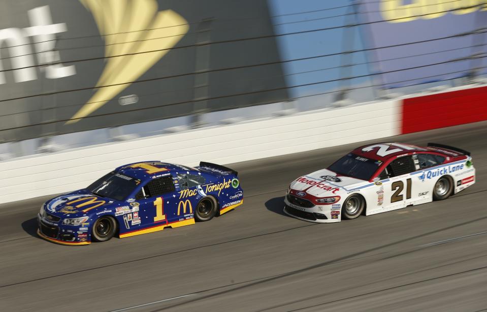 Jamie McMurray may get a boost with Ryan Newman's penalty (Getty). 