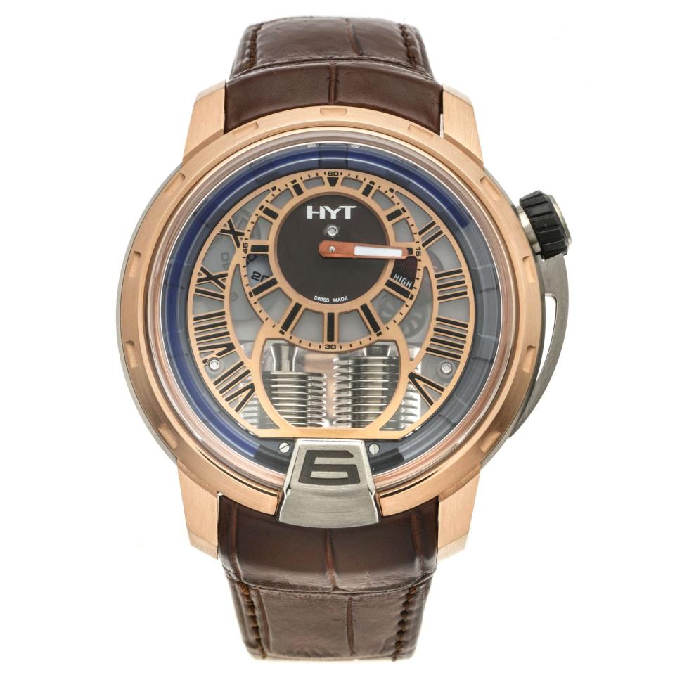 HYT-H1-Air-Classic-18K-Rose-Gold-And-Titanium-Manual-Wind-Mens-Watch