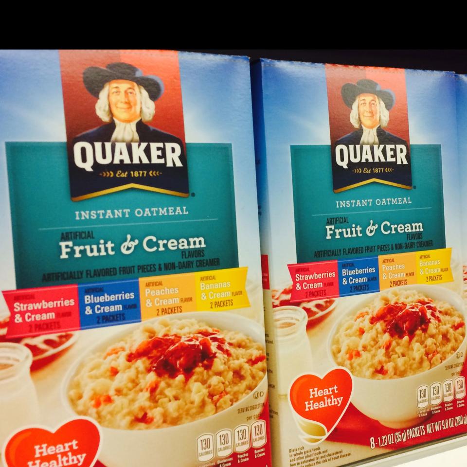 Flavored instant oatmeal