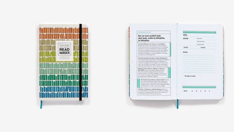 Need a way to keep track of your books? This notebook is a great option.