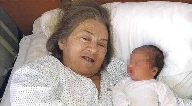 60-year-old mum to raise newborn alone after husband leaves due to