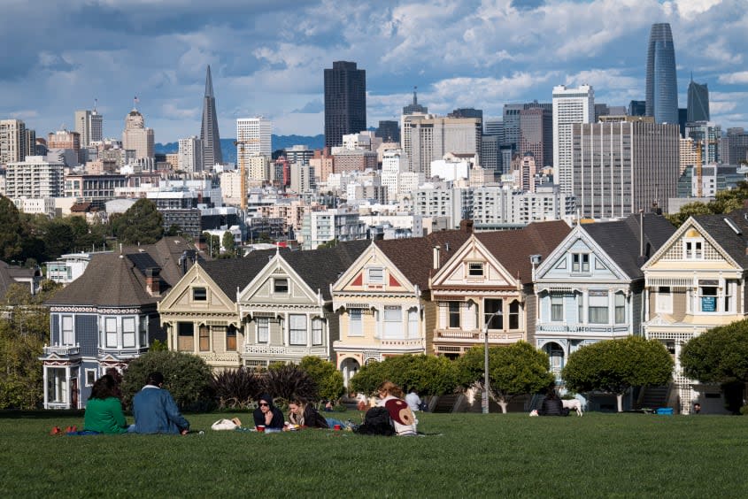 The Painted Ladies in San Francisco.