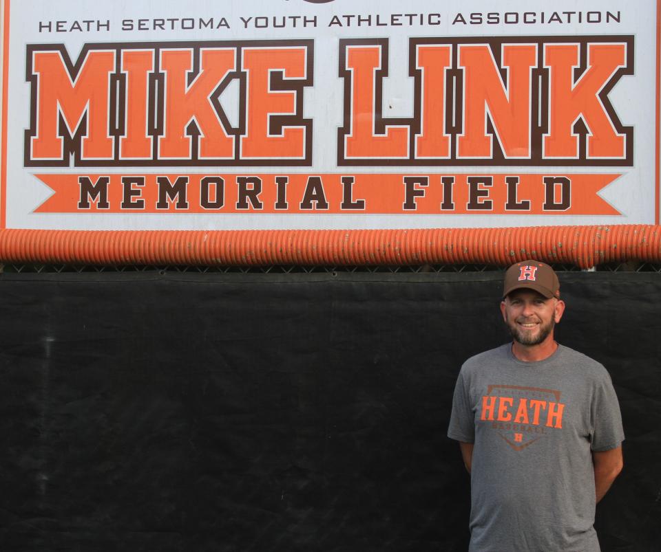 Chad Hartley has been the Hoback Park chairman for the Heath Sertoma Youth Athletic Association since 2019, taking over for Mike Link, who is honored on Field No. 1. Hartley began coaching in HSYAA in 2012.