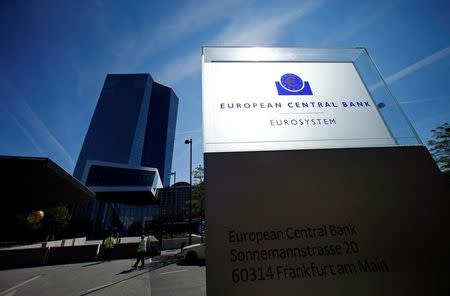 The headquarters of the European Central Bank (ECB) are pictured in Frankfurt, Germany September 8, 2016. REUTERS/Ralph Orlowski