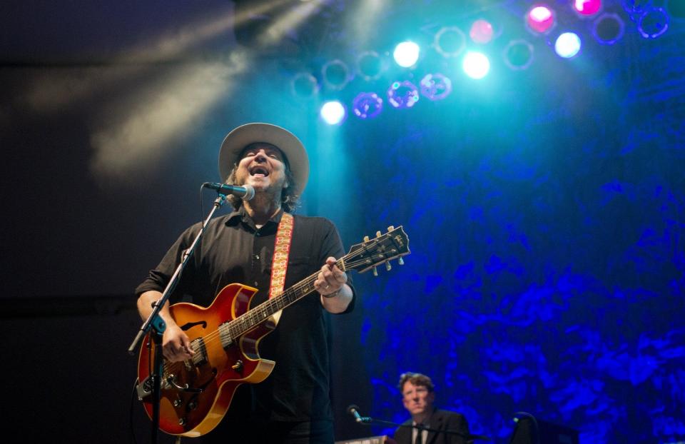 Jeff Tweedy, the lead singer of Wilco, performs during the first day of Sunfest in downtown West Palm Beach on April 29, 2015.