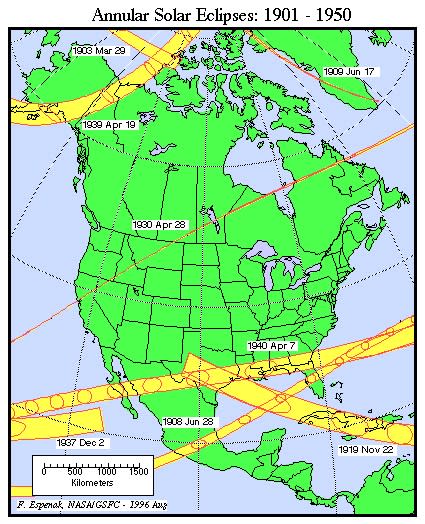 map of the united states showing tracks of various eclipses between 1924 and 2024