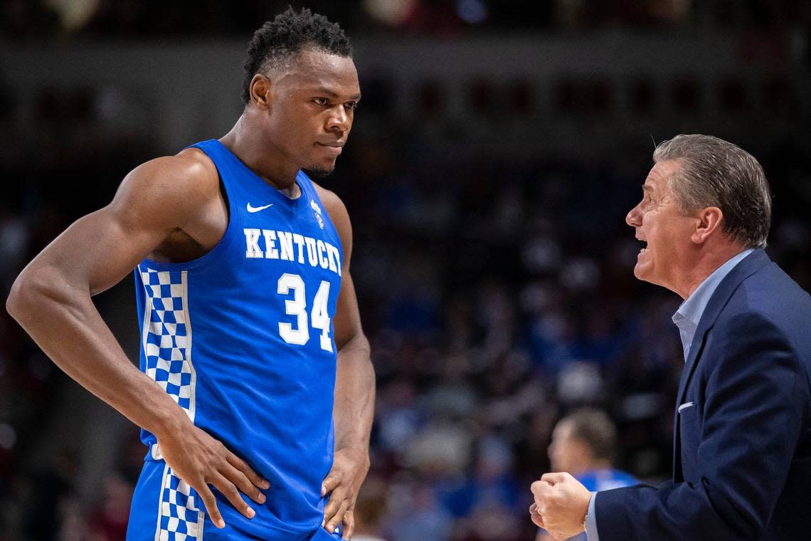 Former Kentucky basketball head coach John Calipari recruited Oscar Tshiebwe to UK via the transfer portal after Tshiebwe left his previous school, West Virginia. Many other college basketball coaches have made more frequent, and better, use of the portal than Calipari. Ryan C. Hermens/rhermens@herald-leader.com