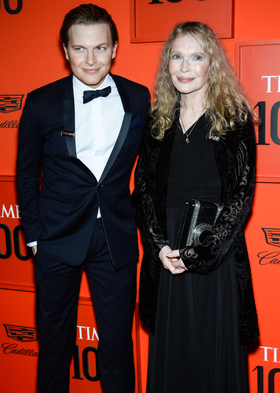 MANHATTAN, NEW YORK CITY, NEW YORK, USA - APRIL 23: Ronan Farrow, Mia Farrow arrive at the 2019 Time 100 Gala held at the Frederick P. Rose Hall at Jazz At Lincoln Center on April 23, 2019 in Manhattan, New York City, New York, United States. (Photo by Image Press Agency/Sipa USA)