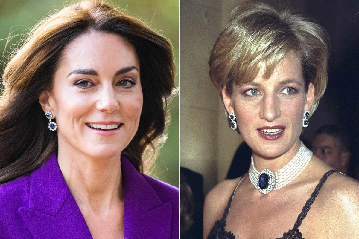 Kate Middleton Wears Princess Diana's Earrings (That Match Engagement ...
