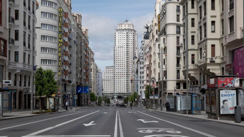 Madrid vacía por el coronavirus.