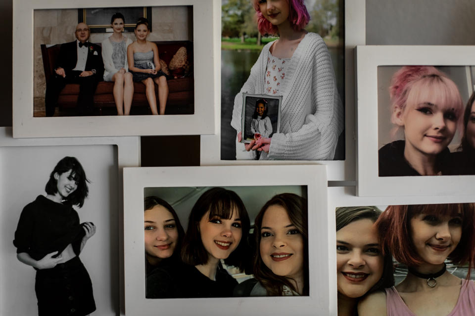 Family photos of Bianca Devins.  (Photo: Maranie Staab for HuffPost)