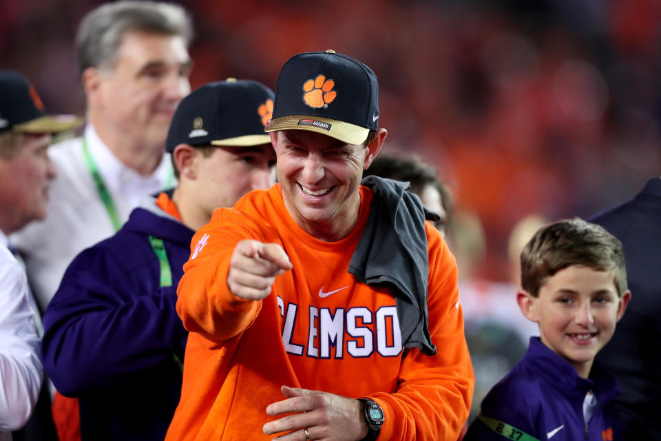 Clemson spared no expenses in building a new facility for Dabo Swinney and the national champion Tigers. (Getty)