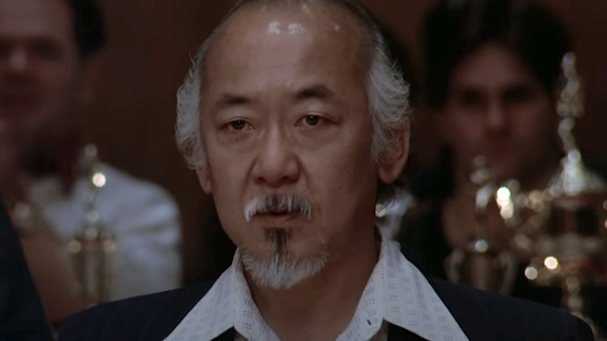  Pat Morita as Mr. Miyagi. 