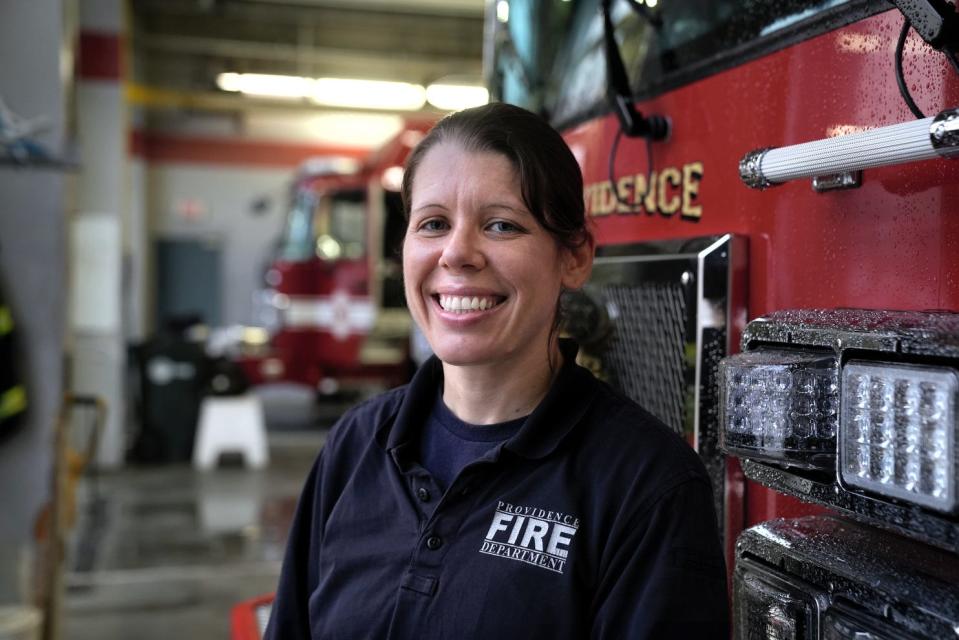 "I don't have any children, and it allows somebody with kids to be home with them," Providence firefighter Stephanie Johnson said about why she volunteers to work on Christmas every year. "We do our own thing in the station anyway."