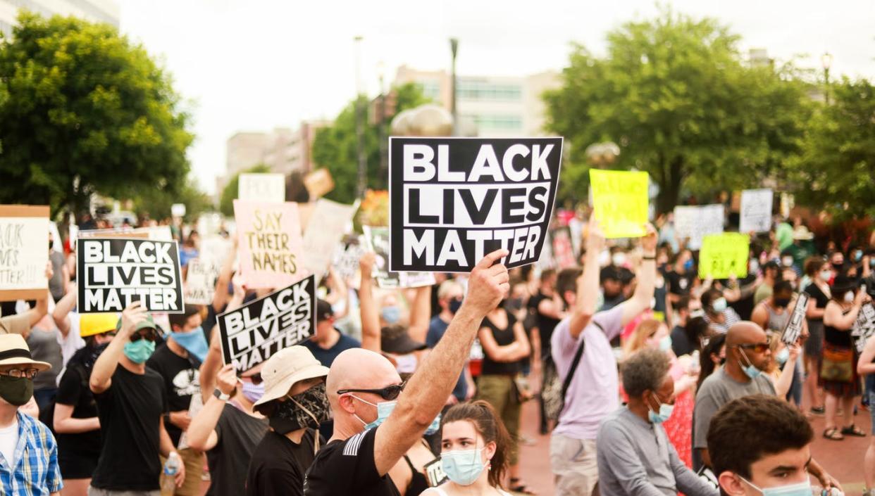 <span class="caption">Dozens of companies have recently expressed support for Black Lives Matter. </span> <span class="attribution"><a class="link " href="https://unsplash.com/photos/A-MJ8YGsGQA" rel="nofollow noopener" target="_blank" data-ylk="slk:Jessica Felicio via unsplash;elm:context_link;itc:0;sec:content-canvas">Jessica Felicio via unsplash</a>, <a class="link " href="http://creativecommons.org/licenses/by-sa/4.0/" rel="nofollow noopener" target="_blank" data-ylk="slk:CC BY-SA;elm:context_link;itc:0;sec:content-canvas">CC BY-SA</a></span>