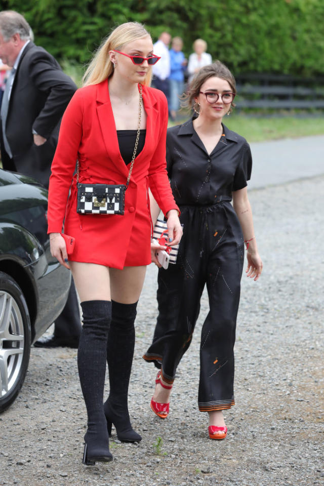 Sophie Turner and Maisie Williams Wore Matching Outfits to Kit