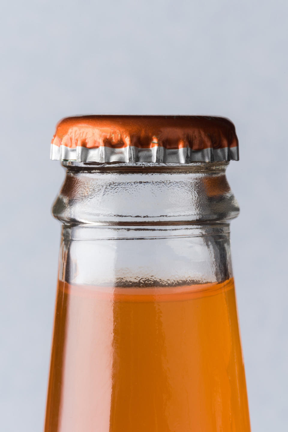 An orange soda bottle