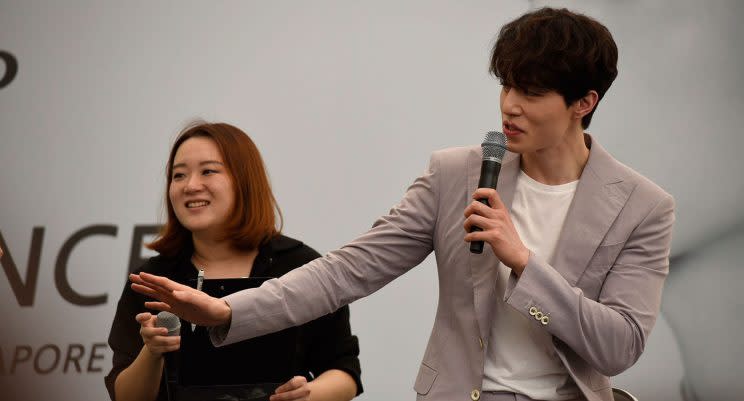 Lee Dong-wook in Singapore