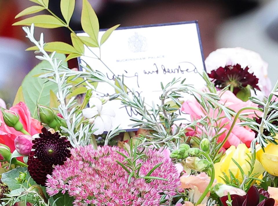 Casket, Coffin note, Queen Elizabeth Funeral