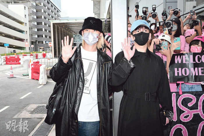 Anson and Jeremy arrived in Hong Kong after US tour