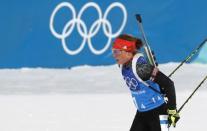 Biathlon - Pyeongchang 2018 Winter Olympics - Women's 4x6 km Relay Final - Alpensia Biathlon Centre - Pyeongchang, South Korea - February 22, 2018 - Laura Dahlmeier of Germany competes. REUTERS/Murad Sezer