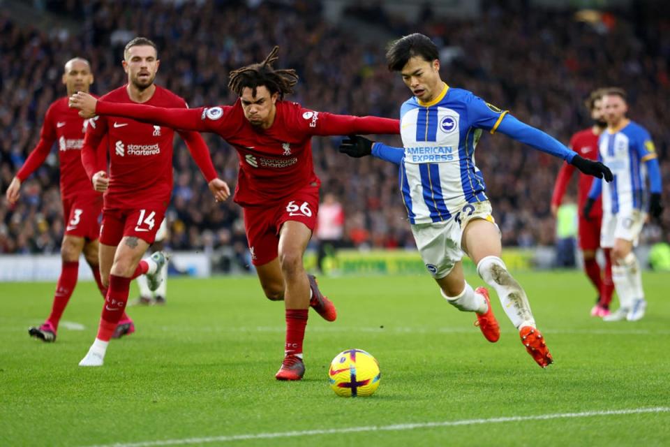 Kaoru Mitoma was devastating for Brighton (Getty Images)