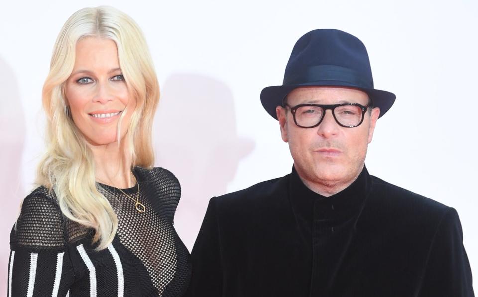 Matthew Vaughn with his wife Claudia Schiffer in 2017