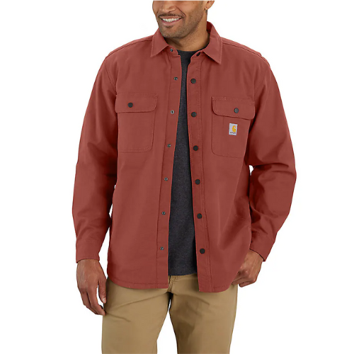 Rugged Flex Canvas Fleece Lined Shirt