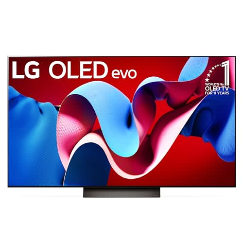 LG 55-Inch Class OLED evo C4 Series Smart TV 4K Processor Flat Screen with Magic Remote AI-Powe…