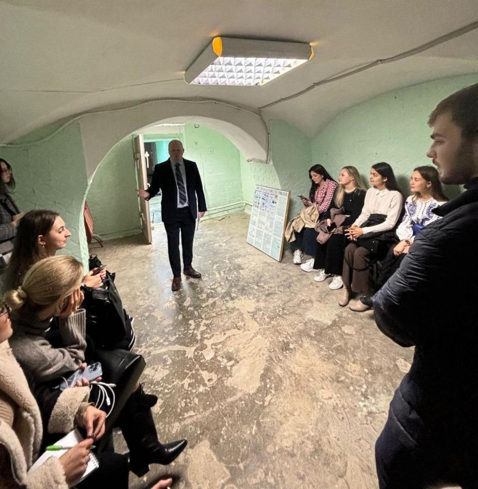 PHOTO: Professor David Dowling of Pepperdine University traveled to Ukraine to teach some students at Taras Shevchenko National University a course in conflict and dispute resolution. (David Dowling)