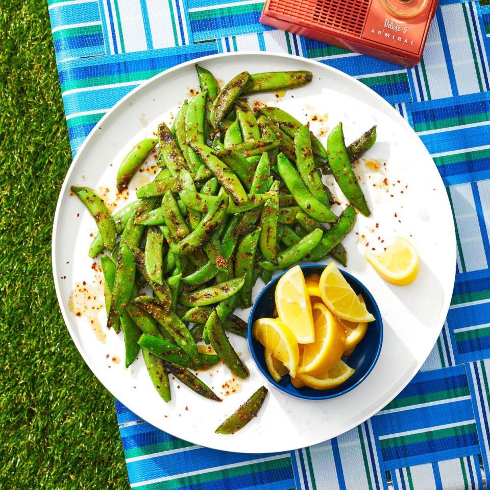 Blistered Snap Peas