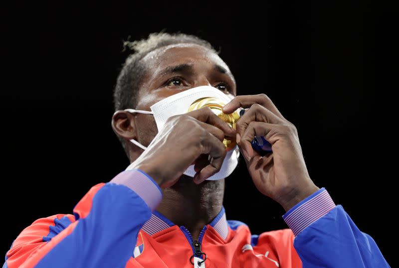 Boxing - Men's Heavyweight - Medal Ceremony