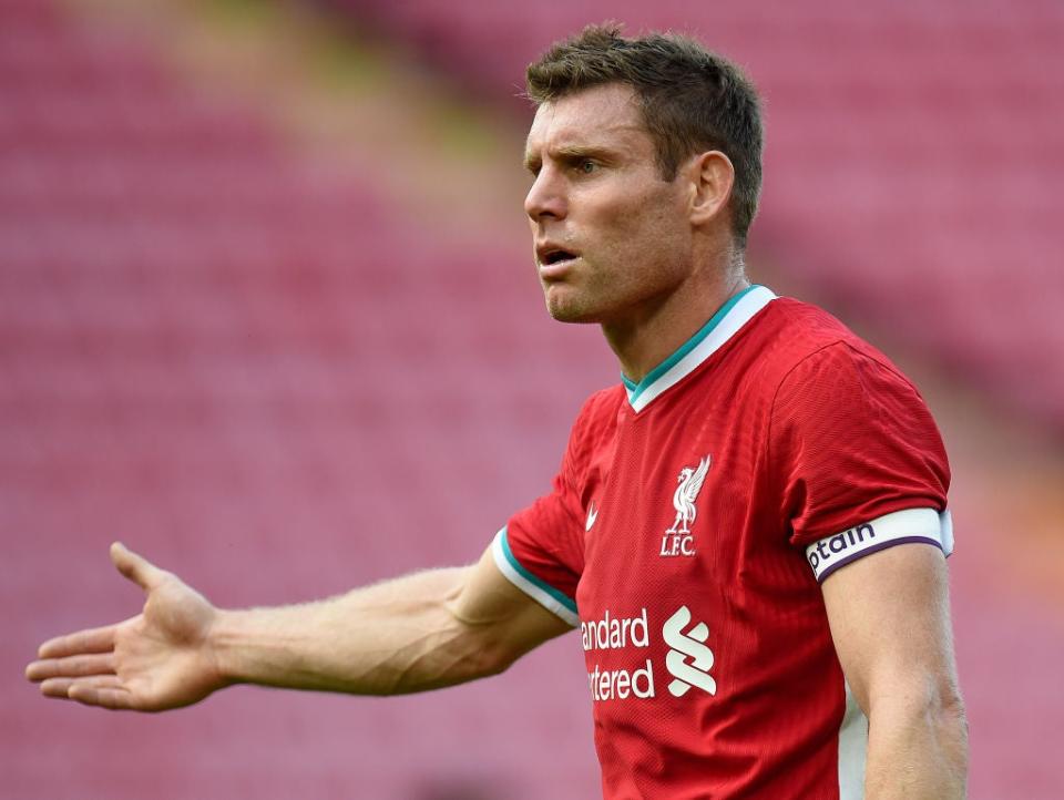 James Milner is likely to captain Liverpool against Lincoln (Liverpool FC via Getty Images)