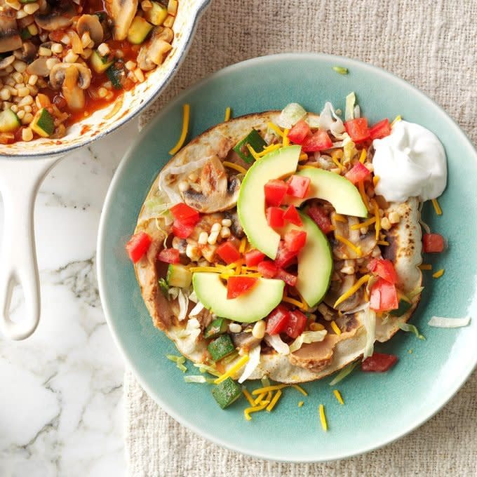 Refried Bean Tostadas