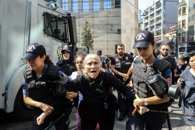 Among those detained was veteran Saturday Mothers protest leader Emine Ocak, who is reportedly 82