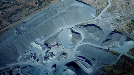 FILE PHOTO - A platinum mine outside Rustenburg, South Africa on July 9, 2016. REUTERS/Thomas White/File Photo