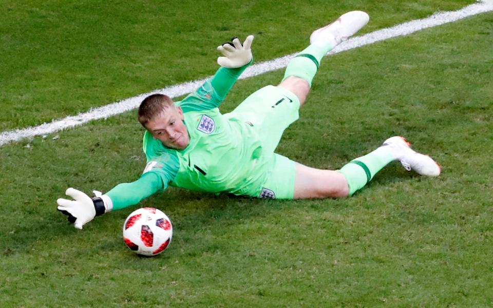 Jordan Pickford will be hoping to keep a clean sheet against Croatia, as he did in the quarter final - REUTERS